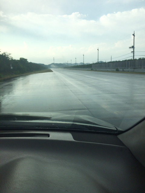 【実車実験】雨天時の走行実験